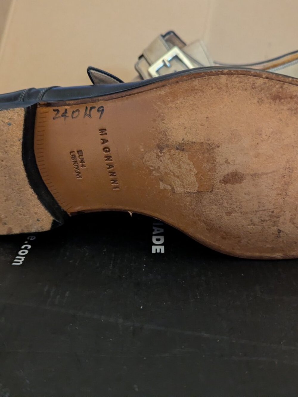 MAGNANNI Single Strap Two Tone Men;s Shoes  Size 10 1/2 - Picture 5 of 5
